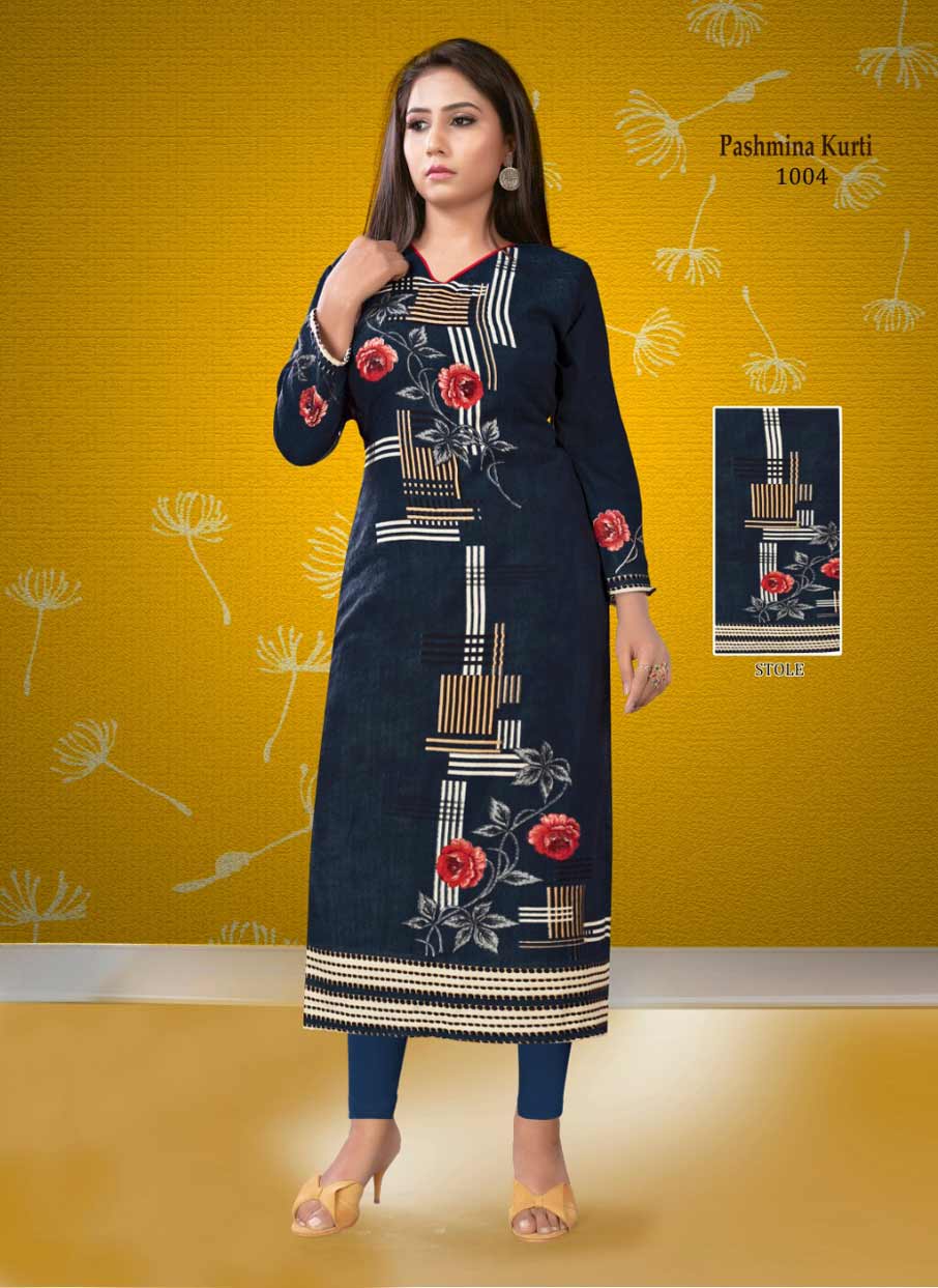 Pashmina Vol-1 Long Stitched Kurti Catalogue Set Pashmina Vol-1 Long Stitched Kurti Catalogue Set
